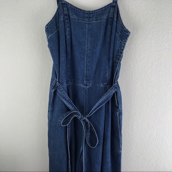 AG Denim Belted Wide Leg Jumpsuit - Picture 3 of 8